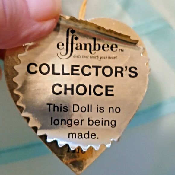 VTG 1987 Effanbee 12” Bridesmaid Beautiful Blue Dress Matching Hat - Picture 6 of 12